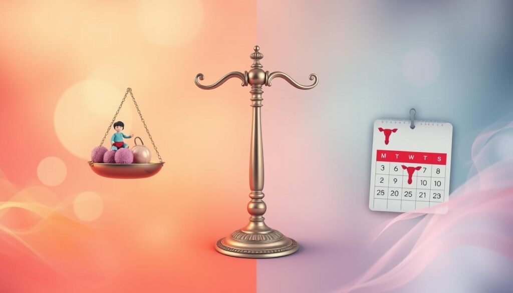 تأثير زيادة الوزن على الدورة الشهرية تأثير زيادة الوزن على الدورة الشهرية